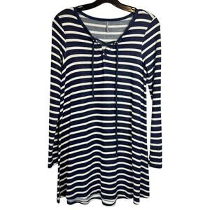 Color Thread Long Sleeve Dress Women's Size Small